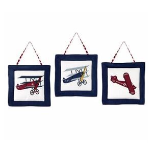 Sweet Jo Jo Designs Vintage Aviator Wall Hangings